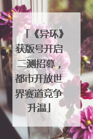 《异环》获版号开启二测招募，都市开放世界赛道竞争升温