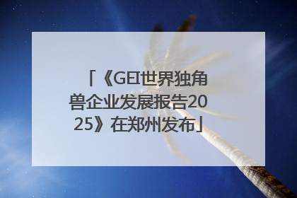 《GEI世界独角兽企业发展报告2025》在郑州发布