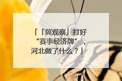 「冀观察」打好“赛事经济牌”，河北做了什么？
