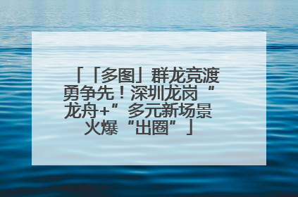 「多图」群龙竞渡勇争先！深圳龙岗“龙舟+”多元新场景火爆“出圈”