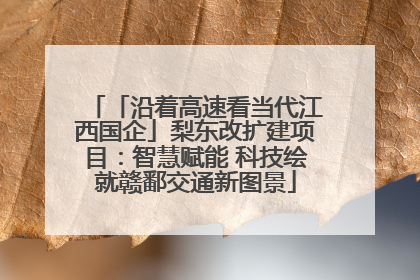 「沿着高速看当代江西国企」梨东改扩建项目：智慧赋能 科技绘就赣鄱交通新图景
