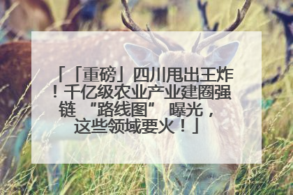 「重磅」四川甩出王炸！千亿级农业产业建圈强链 “路线图” 曝光，这些领域要火！