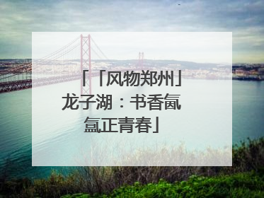 「风物郑州」龙子湖：书香氤氲正青春