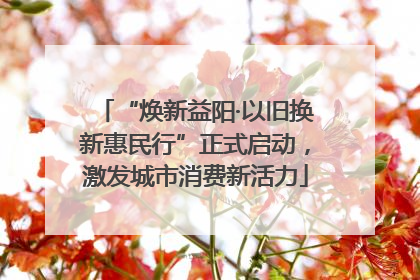 “焕新益阳·以旧换新惠民行”正式启动，激发城市消费新活力