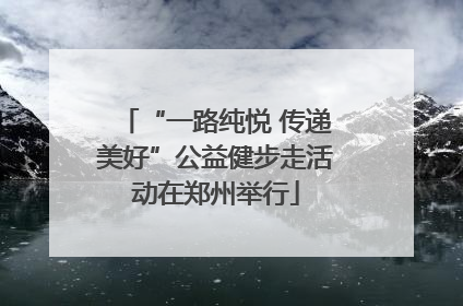 “一路纯悦 传递美好”公益健步走活动在郑州举行