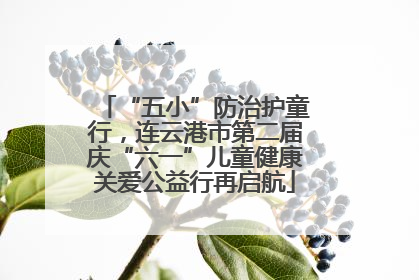 “五小”防治护童行，连云港市第二届庆“六一”儿童健康关爱公益行再启航