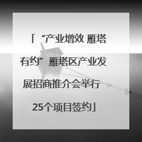 “产业增效 雁塔有约”雁塔区产业发展招商推介会举行 25个项目签约