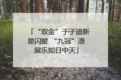 “双金”于子迪新星闪耀 “九冠”潘展乐如日中天