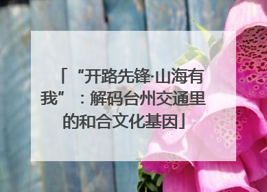 “开路先锋·山海有我”：解码台州交通里的和合文化基因