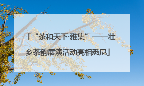 “茶和天下·雅集”——壮乡茶韵展演活动亮相悉尼
