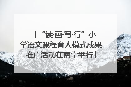 “读·画·写·行”小学语文课程育人模式成果推广活动在南宁举行
