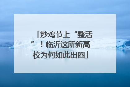 炒鸡节上“整活”！临沂这所新高校为何如此出圈