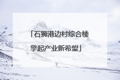 石狮港边村综合楼擎起产业新希望