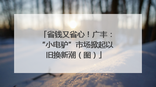 省钱又省心！广丰：“小电驴”市场掀起以旧换新潮（图）