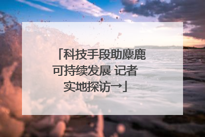 科技手段助麋鹿可持续发展 记者实地探访→