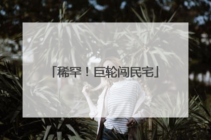 稀罕！巨轮闯民宅