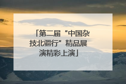 第二届“中国杂技北疆行”精品展演精彩上演