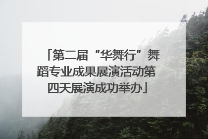第二届“华舞行”舞蹈专业成果展演活动第四天展演成功举办