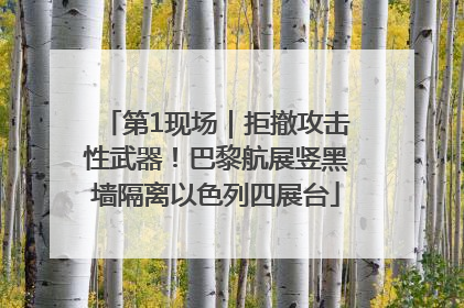 第1现场｜拒撤攻击性武器！巴黎航展竖黑墙隔离以色列四展台
