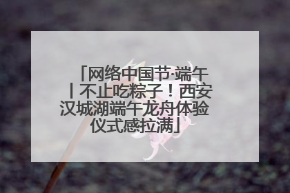 网络中国节·端午丨不止吃粽子！西安汉城湖端午龙舟体验仪式感拉满