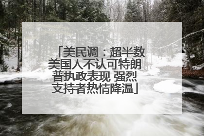 美民调：超半数美国人不认可特朗普执政表现 强烈支持者热情降温