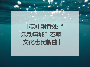 粽叶飘香处“乐动蓉城”奏响文化惠民新曲