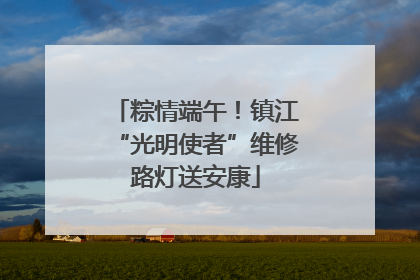 粽情端午！镇江“光明使者”维修路灯送安康