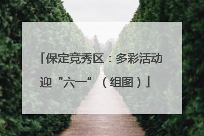 保定竞秀区：多彩活动迎“六一”（组图）