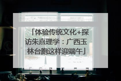 体验传统文化+探访朱熹理学：广西玉林台胞这样迎端午