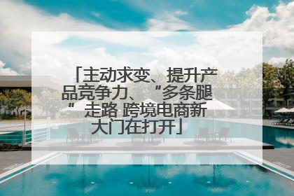 主动求变、提升产品竞争力、“多条腿”走路 跨境电商新大门在打开