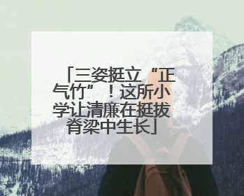 三姿挺立“正气竹”！这所小学让清廉在挺拔脊梁中生长