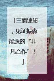 三面锦旗，见证振森能源的“非凡合作”！
