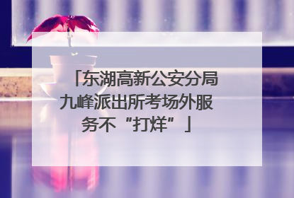 东湖高新公安分局九峰派出所考场外服务不“打烊”