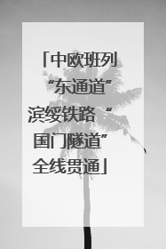 中欧班列“东通道”滨绥铁路“国门隧道”全线贯通