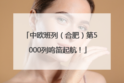 中欧班列（合肥）第5000列鸣笛起航！