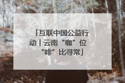 互联中国公益行动丨云南“咖”位“啡”比寻常