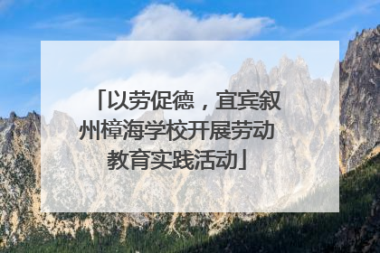 以劳促德，宜宾叙州樟海学校开展劳动教育实践活动