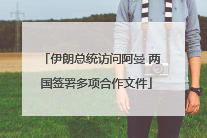 伊朗总统访问阿曼 两国签署多项合作文件
