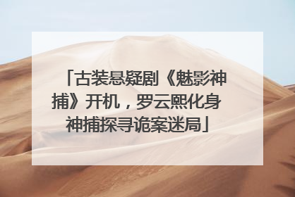古装悬疑剧《魅影神捕》开机，罗云熙化身神捕探寻诡案迷局