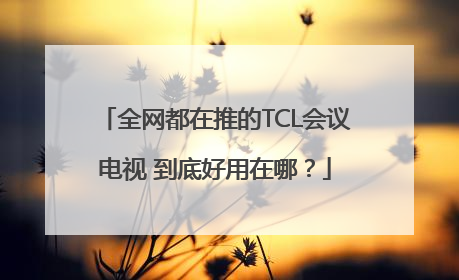 全网都在推的TCL会议电视 到底好用在哪？