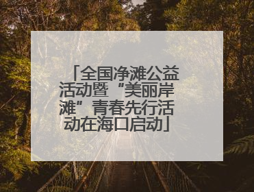 全国净滩公益活动暨“美丽岸滩”青春先行活动在海口启动