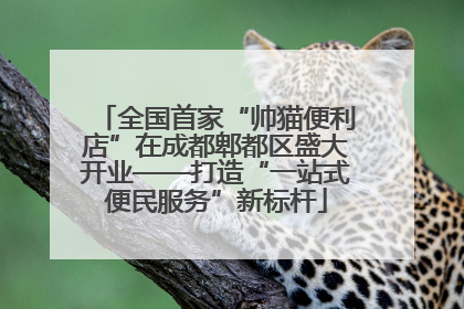 全国首家“帅猫便利店”在成都郫都区盛大开业——打造“一站式便民服务”新标杆