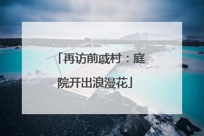 再访前戚村：庭院开出浪漫花
