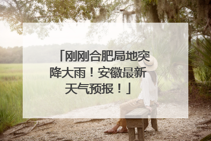 刚刚合肥局地突降大雨！安徽最新天气预报！