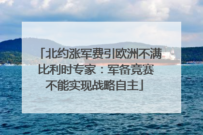 北约涨军费引欧洲不满 比利时专家：军备竞赛不能实现战略自主