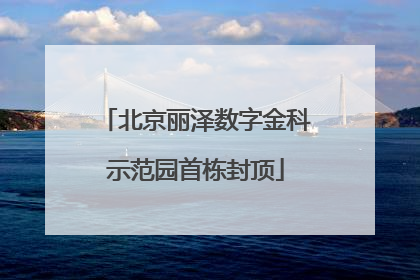 北京丽泽数字金科示范园首栋封顶