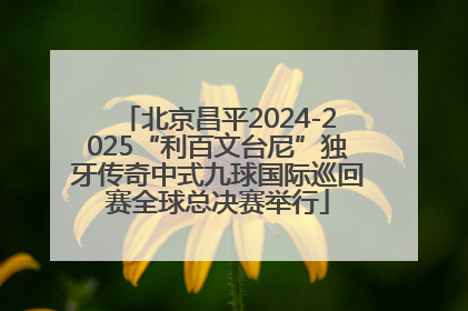 北京昌平2024-2025“利百文台尼”独牙传奇中式九球国际巡回赛全球总决赛举行