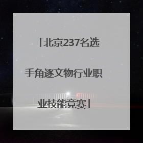 北京237名选手角逐文物行业职业技能竞赛