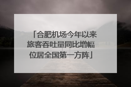 合肥机场今年以来旅客吞吐量同比增幅位居全国第一方阵