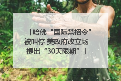 哈佛“国际禁招令”被叫停 美政府改立场提出“30天限期”
